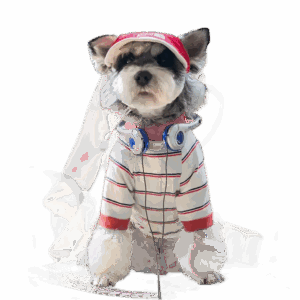 Striped Cool Pup Outfit